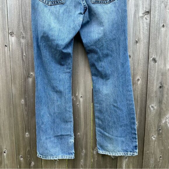 Ariat FR Relaxed Boot Cut Ripped Raw Hem Distressed  Jeans Men Sz 34 X 34 - Picture 4 of 11